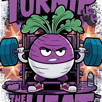 T-shirt floqué Visuel DTF “TURNIP THE HEAT” – Édition CDM 2026