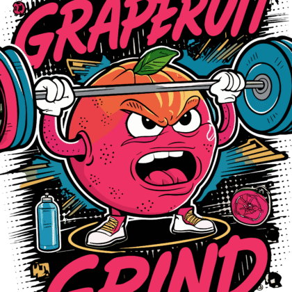 T-shirt floqué Visuel DTF “GRAPEFRUIT GRIND” – Édition CDM 2026