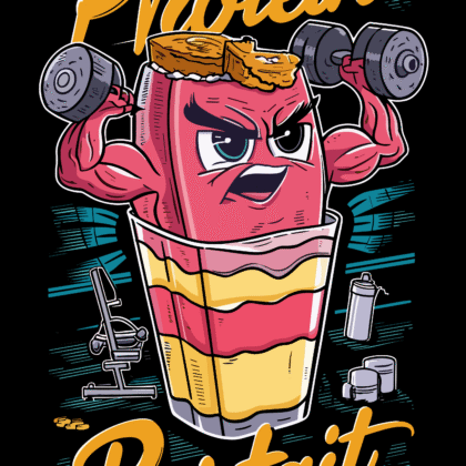 T-shirt floqué Visuel DTF “PROTEIN PARFAIT” – Édition CDM 2026