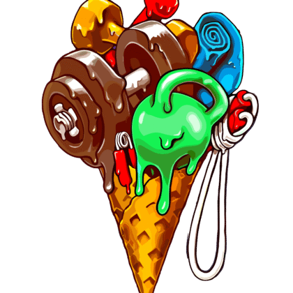 T-shirt floqué Visuel DTF “FITNESS SUNDAE” – Édition CDM 2026