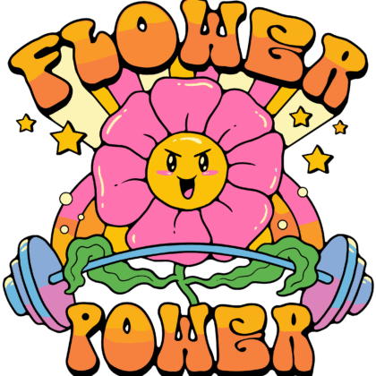T-shirt floqué Visuel DTF “FLOWER POWER” – Édition CDM 2026