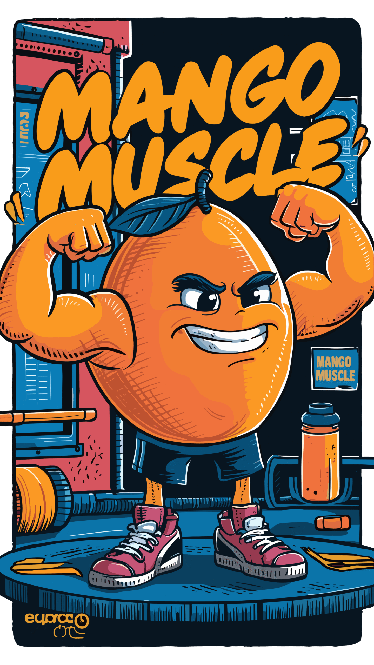 T-shirt floqué Visuel DTF “MANGO MUSCLE” – Édition CDM 2026