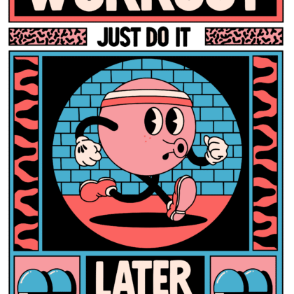 T-shirt floqué Visuel DTF “WORKOUT LATER” – Édition CDM 2026