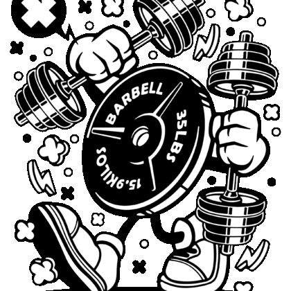T-shirt floqué Visuel DTF “BARBELL CHAOS” – Édition CDM 2026