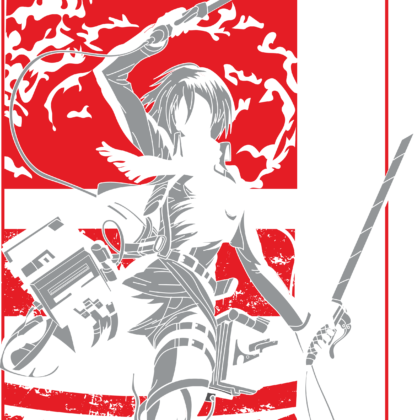Design DTF — Mikasa Ackerman Édition Bataillon