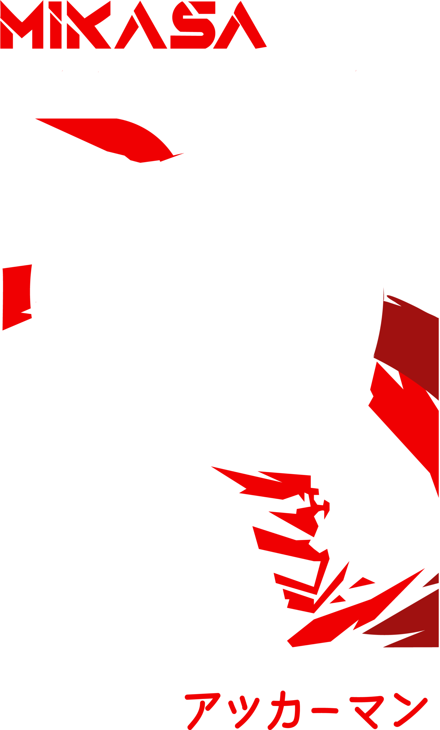 Design DTF — Mikasa Ackerman Édition Officielle