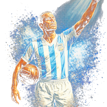 Transfert DTF Rétro Argentine N°1 – Légendes du football – À floquer chez soi | CDM 2026
