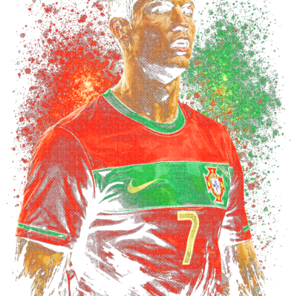 Transfert DTF Rétro CR7 N°2 – Légendes du football – À floquer chez soi | CDM 2026