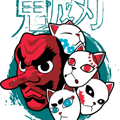 Design Masques Oni Traditionnels