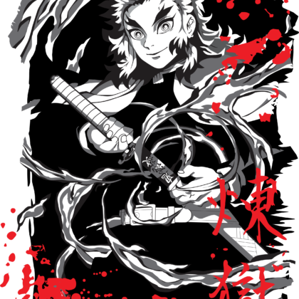 Design Rengoku Kyojuro Pilier des Flammes