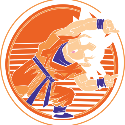 Design Goku Kamehameha Édition Vintage