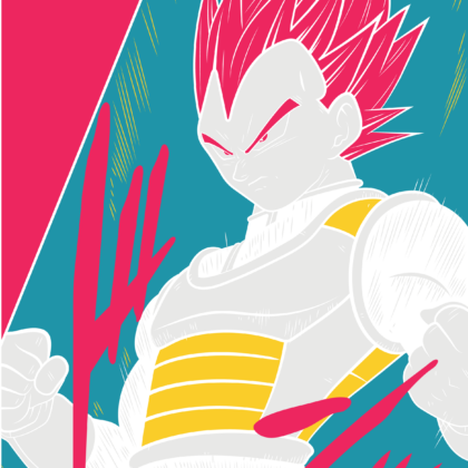 Design Vegeta Super Saiyan God