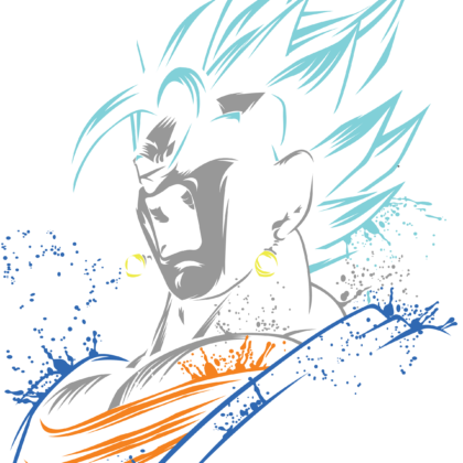 Design Gogeta Super Saiyan Blue Combat