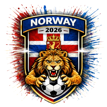 Transfert DTF Écusson Norvège Édition Sport – À floquer chez soi | CDM 2026
