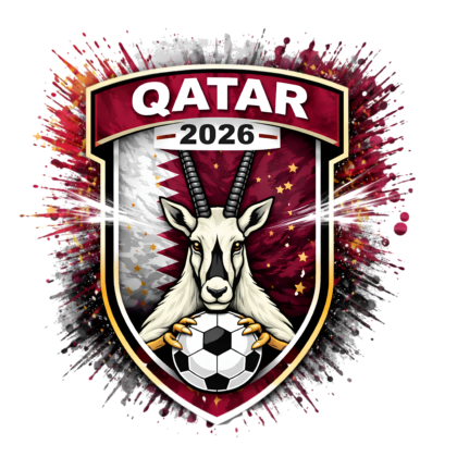 Transfert DTF Écusson Qatar Édition Sport – À floquer chez soi | CDM 2026