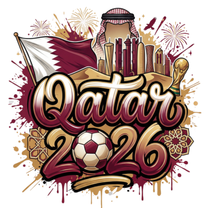 Transfert DTF Écusson Quatar Édition Drapeau & Culture – À floquer chez soi | CDM 2026