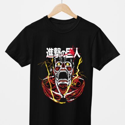 T-shirt floqué Attaque des Titans — Titan Originel Rage
