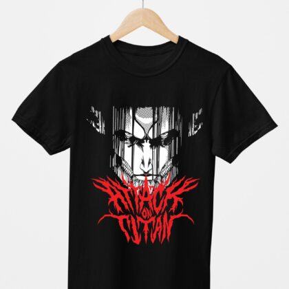 T-shirt floqué Attaque des Titans — Titan d'Attaque Eren
