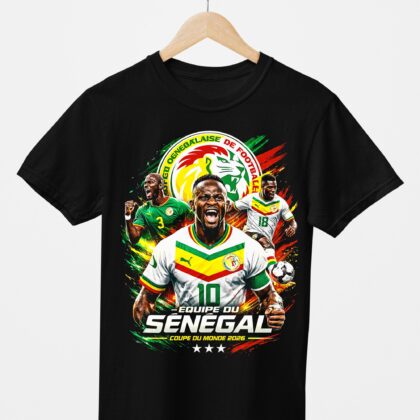 T-shirt floqué Bootleg Sénégal N°1 – Édition CDM 2026