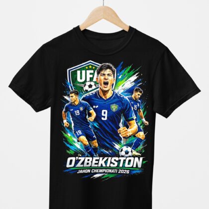 T-shirt floqué Bootleg Uzbequistao N°1 – Édition CDM 2026