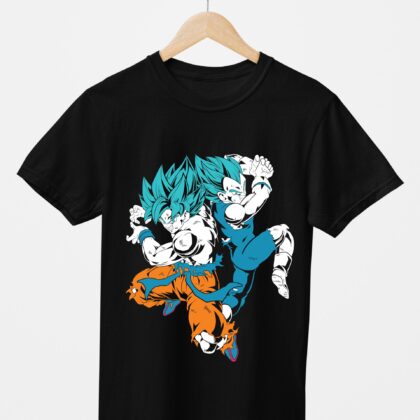 T-shirt floqué Dragon Ball — Gogeta Super Saiyan Blue