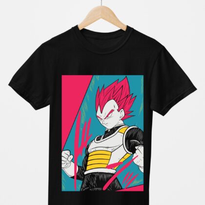 T-shirt floqué Dragon Ball — Vegeta Super Saiyan God
