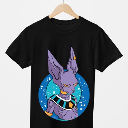 T-shirt floqué Dragon Ball — Beerus Dieu de la Destruction