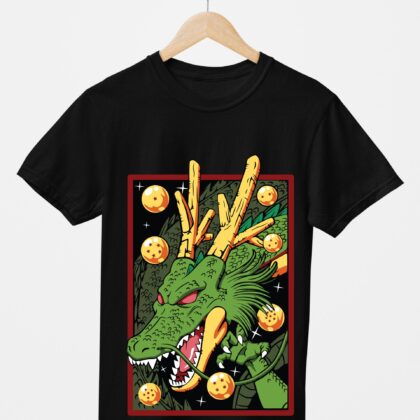 T-shirt floqué Dragon Ball — Shenron et les 7 Dragon Balls