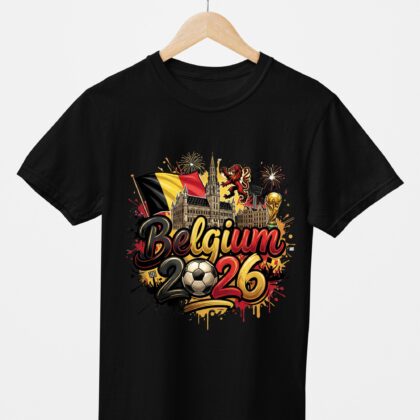 T-shirt floqué Écusson Belgique Édition Drapeau & Culture – Édition CDM 2026