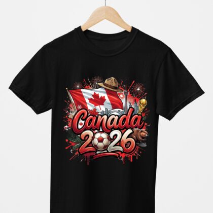 T-shirt floqué Écusson Canada Édition Drapeau & Culture – Édition CDM 2026