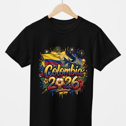 T-shirt floqué Écusson Colombie Édition Drapeau & Culture – Édition CDM 2026