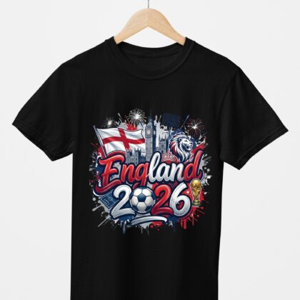 T-shirt floqué Écusson Angleterre Édition Drapeau & Culture – Édition CDM 2026