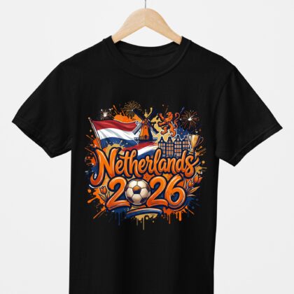 T-shirt floqué Écusson Pays-Bas Édition Drapeau & Culture – Édition CDM 2026