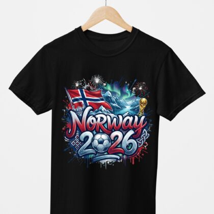T-shirt floqué Écusson Norvège Édition Drapeau & Culture – Édition CDM 2026