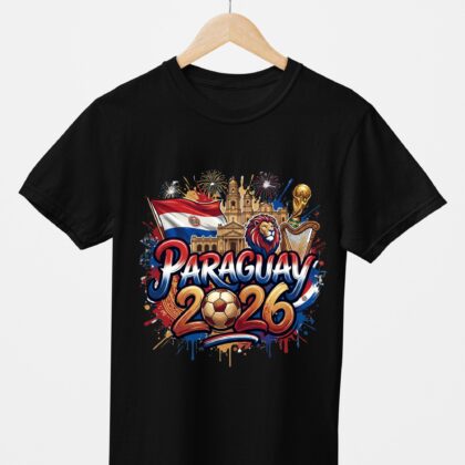 T-shirt floqué Écusson Paraguay Édition Drapeau & Culture – Édition CDM 2026