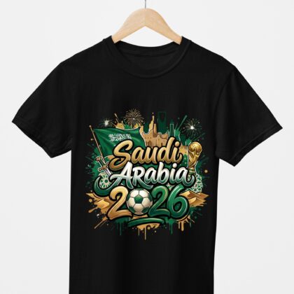 T-shirt floqué Écusson Arabie Saoudite Édition Drapeau & Culture – Édition CDM 2026