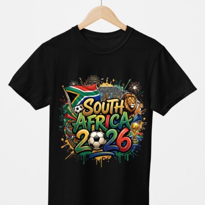T-shirt floqué Écusson South Africa Édition Drapeau & Culture – Édition CDM 2026