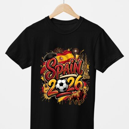 T-shirt floqué Écusson Espagne Édition Drapeau & Culture – Édition CDM 2026