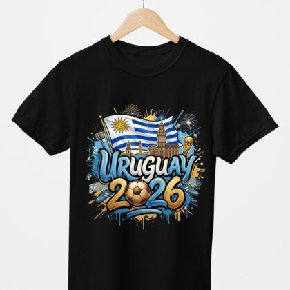 T-shirt floqué Écusson Uruguay Édition Drapeau & Culture – Édition CDM 2026