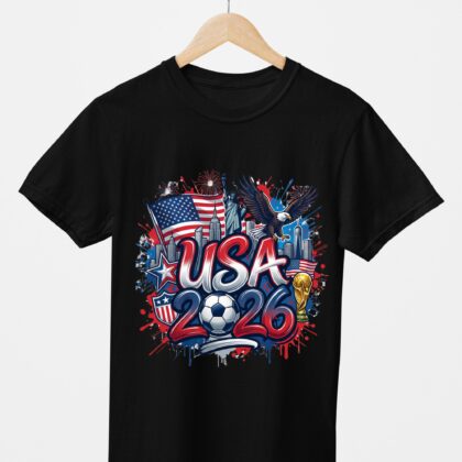 T-shirt floqué Écusson USA Édition Drapeau & Culture – Édition CDM 2026