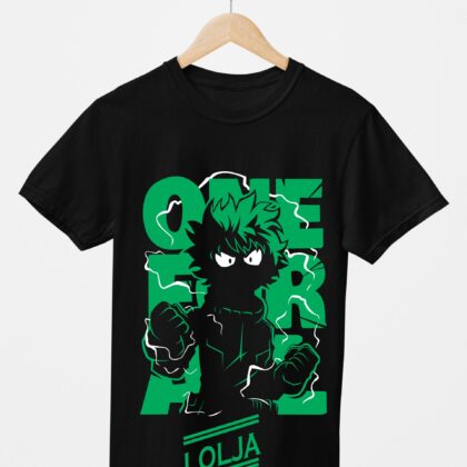 T-shirt floqué My Hero Academia — Deku One For All