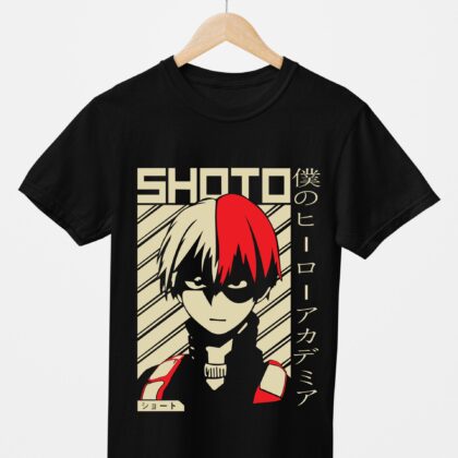 T-shirt floqué My Hero Academia — Shoto Todoroki Édition