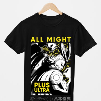 T-shirt floqué My Hero Academia — All Might Plus Ultra
