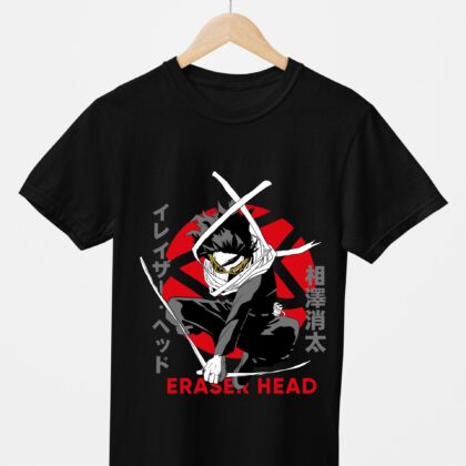 T-shirt floqué My Hero Academia — Eraser Head Aizawa