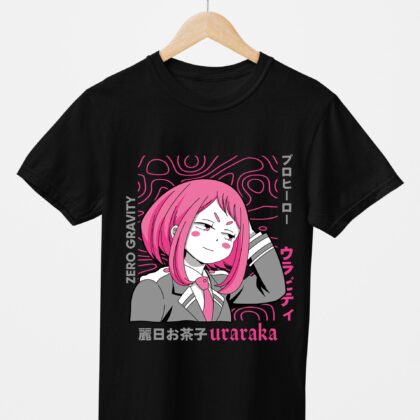 T-shirt floqué My Hero Academia — Ochaco Uraraka Zero Gravity