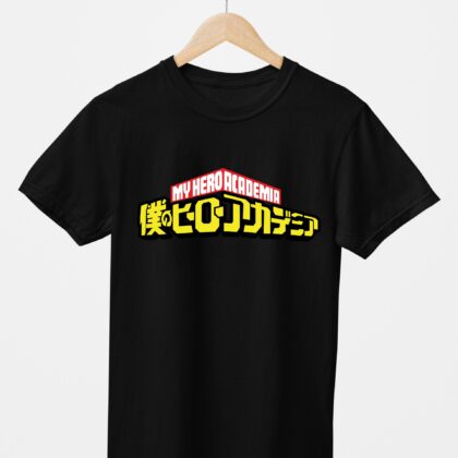 T-shirt floqué My Hero Academia — My Hero Academia Logo Officiel