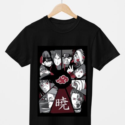 T-shirt floqué Naruto — Akatsuki Membres