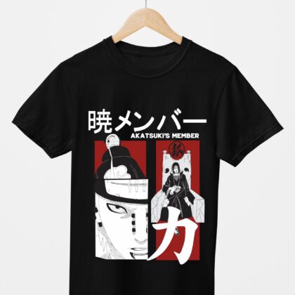 T-shirt floqué Naruto — Pain Akatsuki Member