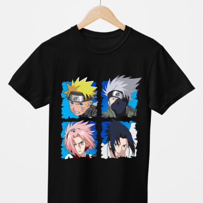 T-shirt floqué Naruto — Team 7 Konoha