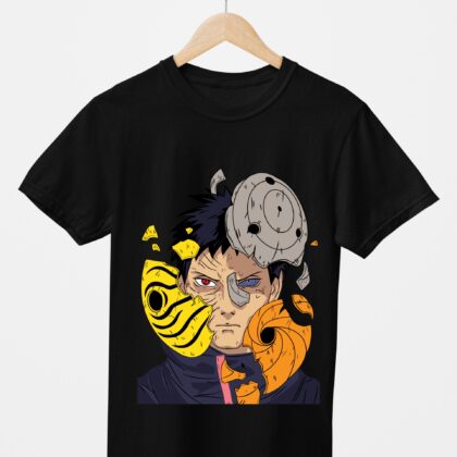 T-shirt floqué Naruto — Obito Uchiha Masqué